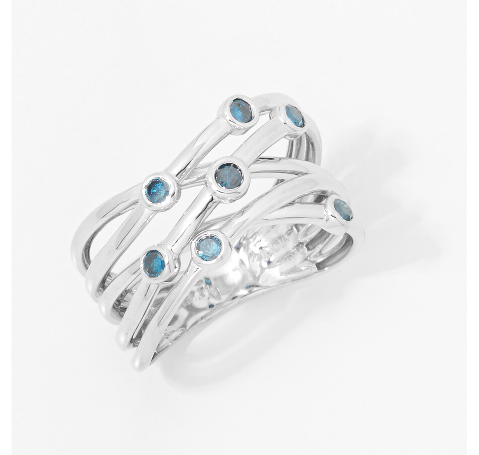 Image 243760_BLSL.jpg, Product 243-760 / Price $99.33, Colours of Diamonds Sterling Silver 0.25 ctw Diamond Ring from Colours of Diamonds on TSC.ca's Jewellery department