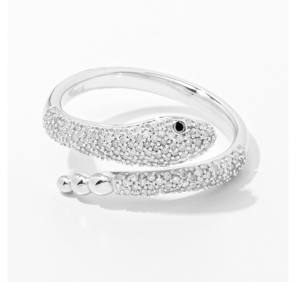 Image 243762_ALTMORE1.jpg, Product 243-762 / Price $249.33, Colours of Diamonds Sterling Silver 0.40 ctw Black/White Diamond Ring from Colours of Diamonds on TSC.ca's Jewellery department