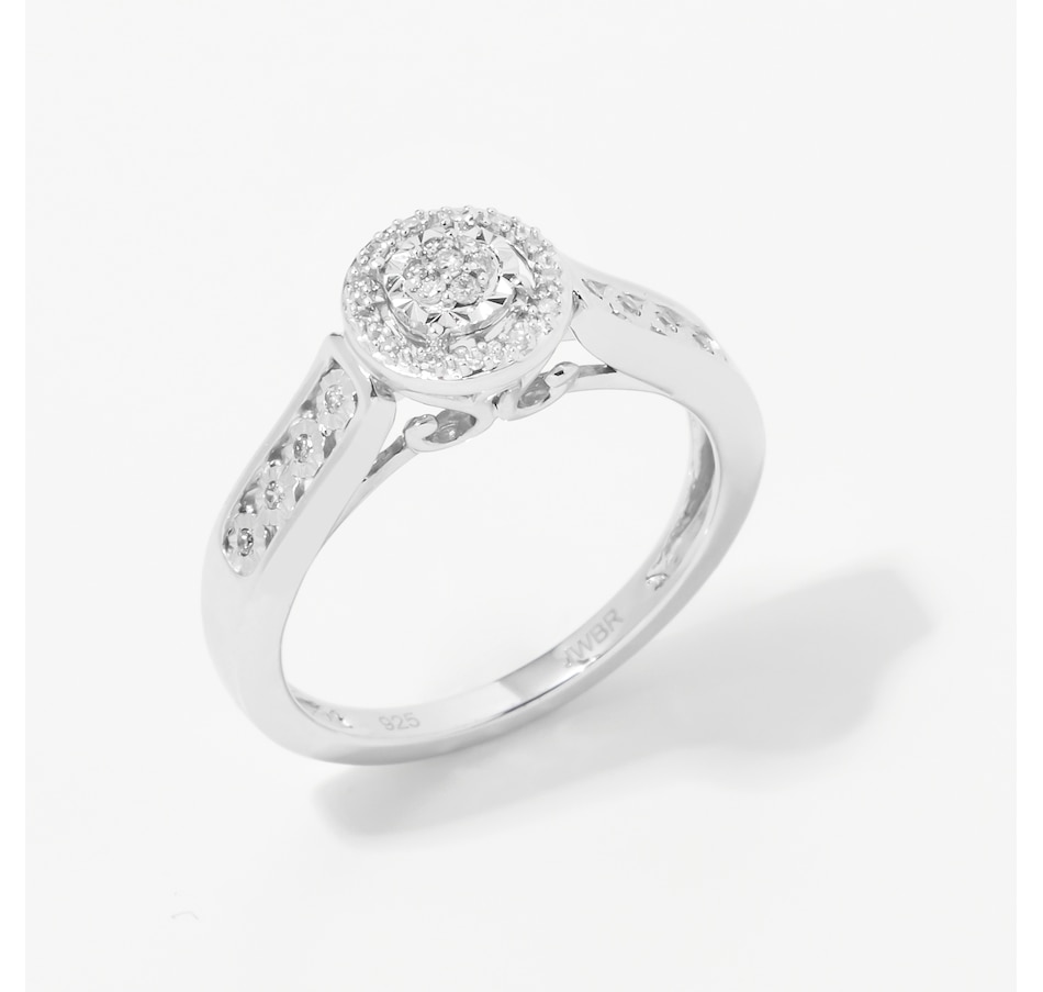 Image 243766.jpg, Product 243-766 / Price $69.33, Colours of Diamonds Sterling Silver 0.10 ctw Bridal Ring from Colours of Diamonds on TSC.ca's Jewellery department