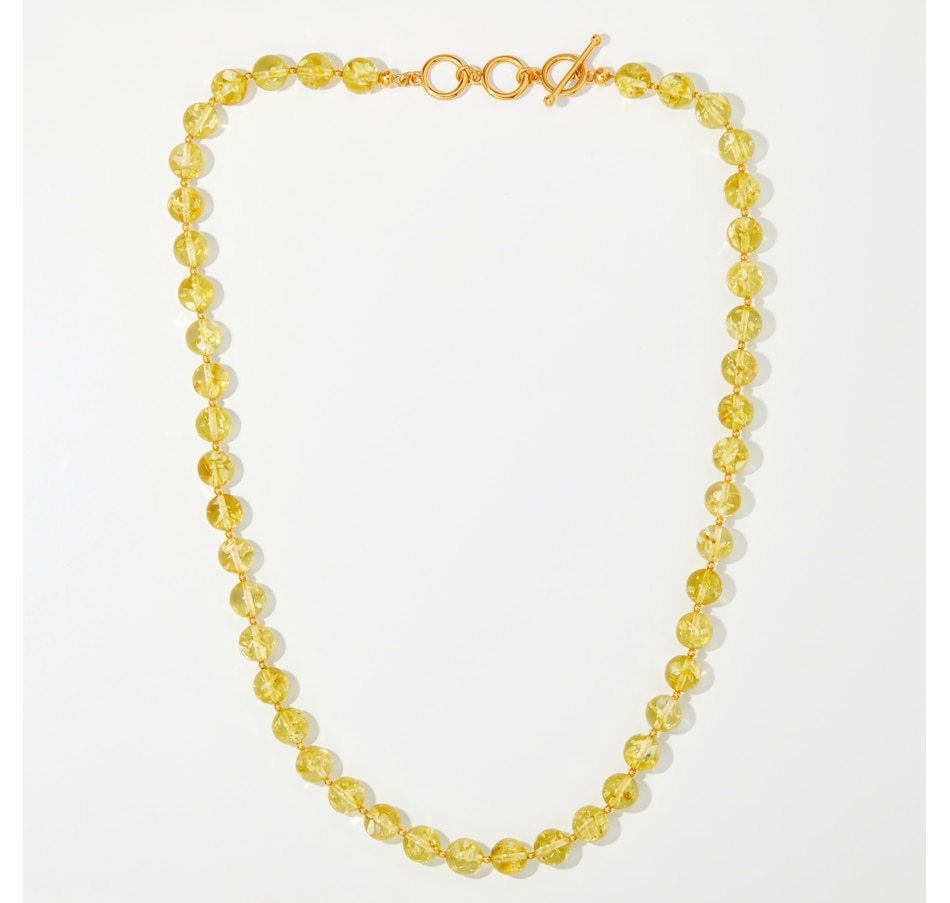 Image 243804_LEMGP.jpg, Product 243-804 / Price $229.99, Amber Extraordinaire Sterling Silver Round Amber Bead Toggle Necklace from Amber Extraordinaire on TSC.ca's Jewellery department