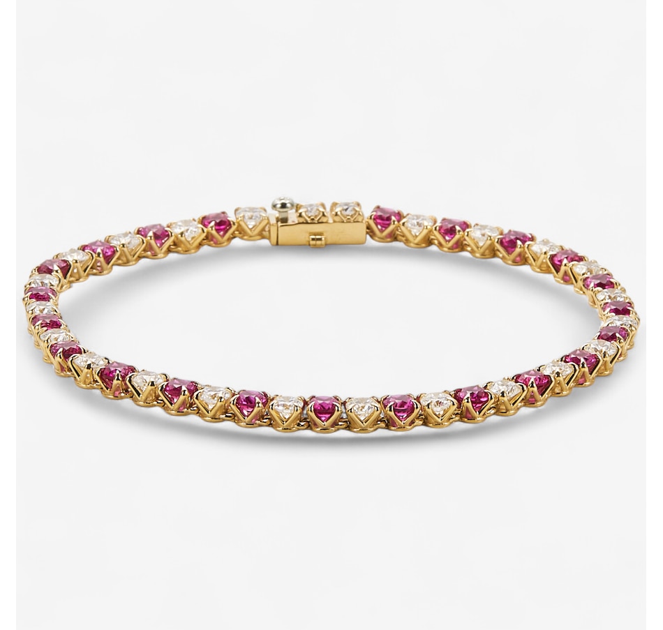 Image 243911_ALTMORE1.jpg, Product 243-911 / Price $3,999.99, EVERA Diamonds 14K Yellow Gold Gemstone & Diamond Bracelet from Evera Diamonds on TSC.ca's Jewellery department