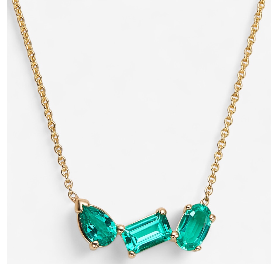 Image 243914_EMR.jpg, Product 243-914 / Price $899.99, EVERA Diamonds 14K Yellow Gold Multi Shape Gemstone Necklace from Evera Diamonds on TSC.ca's Jewellery department