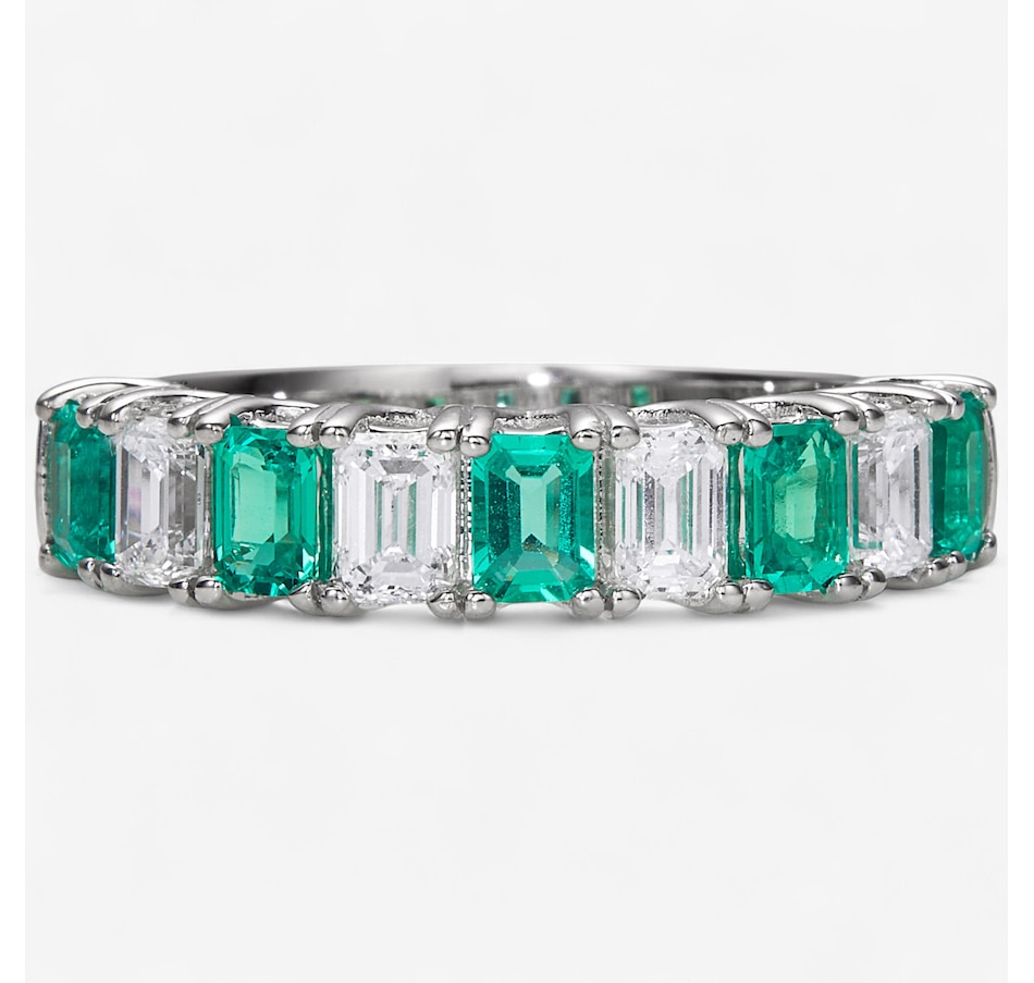 Image 243915_WGLEM.jpg, Product 243-915 / Price $1,899.99, EVERA Diamonds 14K Gold Emerald Cut Gemstone & Diamond Band from Evera Diamonds on TSC.ca's Jewellery department