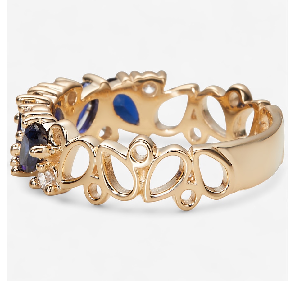 Image 243916_ALTMORE1.jpg, Product 243-916 / Price $1,399.99, 14K Gold Pear Shape Gemstone & Diamond Band from Evera Diamonds on TSC.ca's Jewellery department