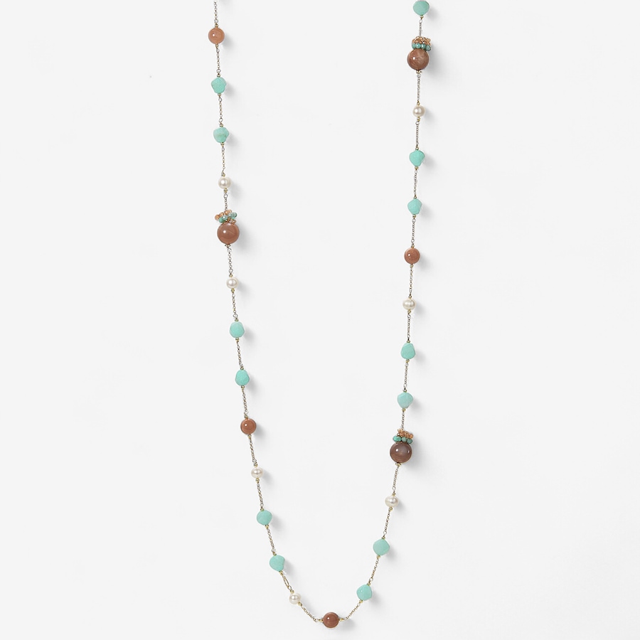 Image 243918_ALTMORE1.jpg, Product 243-918 / Price $479.99, Cristiana Jewels Sterling Silver Gold Plate Sunstone Pearl Necklace from Cristiana Jewels on TSC.ca's Jewellery department