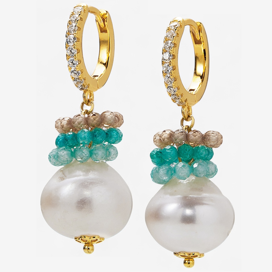 Image 243921.jpg, Product 243-921 / Price $349.99, Cristiana Jewels Sterling Silver Yellow Gold Plate River Pearl Earrings from Cristiana Jewels on TSC.ca's Jewellery department