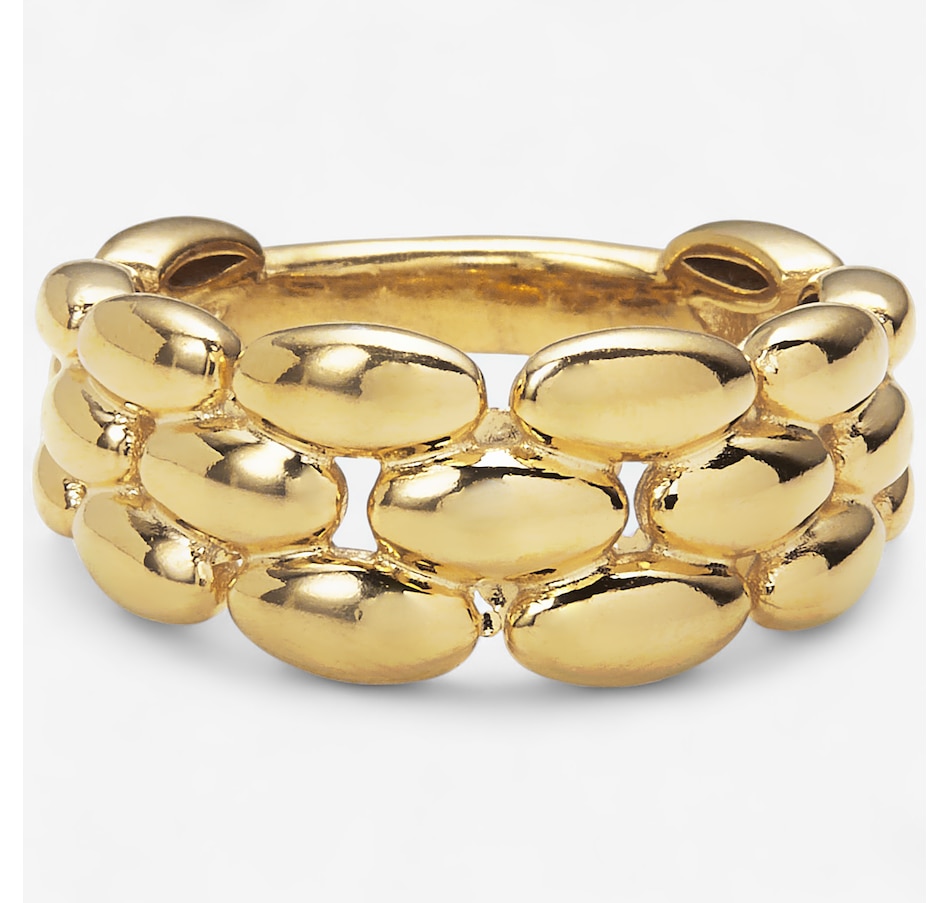 Image 243931.jpg, Product 243-931 / Price $179.99, Cristiana Jewels Sterling Silver Yellow Gold Plated Link Design Ring from Cristiana Jewels on TSC.ca's Jewellery department