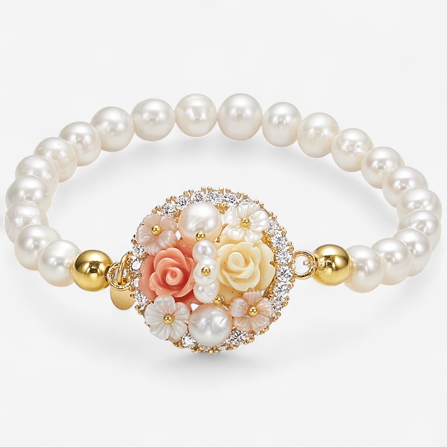 Image 243936.jpg, Product 243-936 / Price $379.99, Cristiana Jewels Sterling Silver Yellow Gold Plated Freshwater Pearls Flower from Cristiana Jewels on TSC.ca's Jewellery department