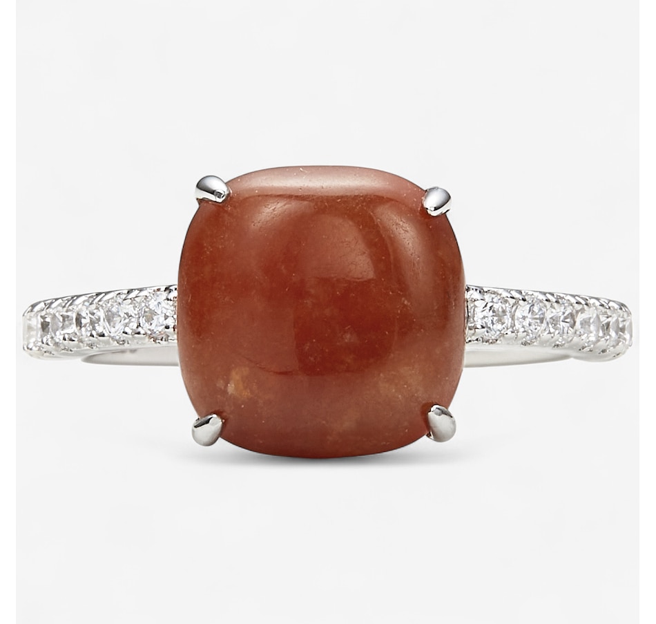 Image 243941_RED.jpg, Product 243-941 / Price $69.99, Jade of Yesteryear Sterling Silver Genuine Cushion Jade Ring from Jade of Yesteryear on TSC.ca's Jewellery department