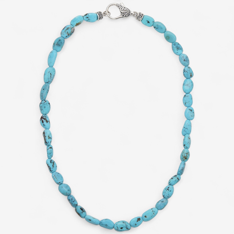 Image 243972.jpg, Product 243-972 / Price $329.99 - $389.99, Samuel B Collection Sterling Silver Kingsman Turquoise Nugget Necklace from Samuel B. Collection on TSC.ca's Jewellery department