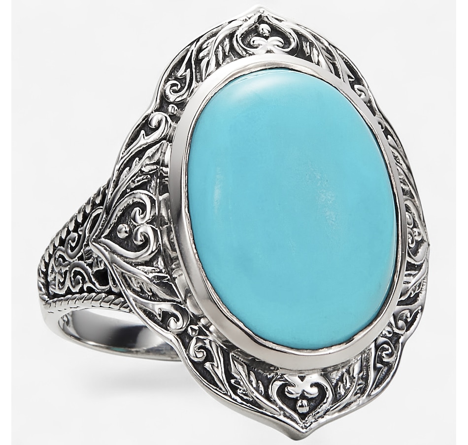 Image 243983.jpg, Product 243-983 / Price $329.99, Samuel B. Collection Sterling Silver Oval Campitos Turquoise Ring from Samuel B. Collection on TSC.ca's Jewellery department
