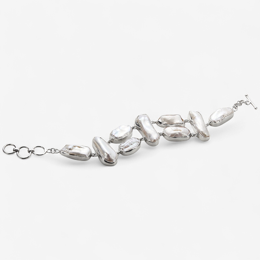 Image 243990_ALTMORE1.jpg, Product 243-990 / Price $299.99, Samuel B Collection Sterling Silver Mix White Biwa Pearl Bracelet from Samuel B. Collection on TSC.ca's Jewellery department