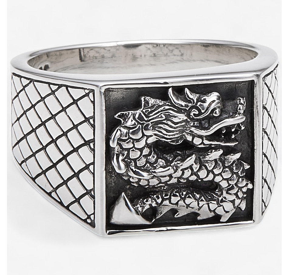Samuel B. Collection Sterling Silver Dragon Ring