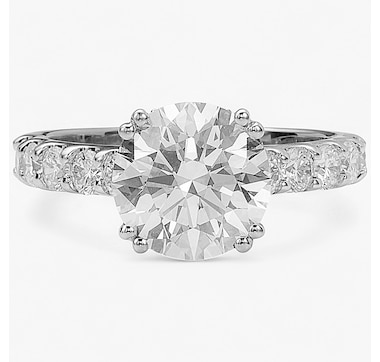 EVERA Diamonds 14K Gold 4.00 ctw Shaped Diamond Ring