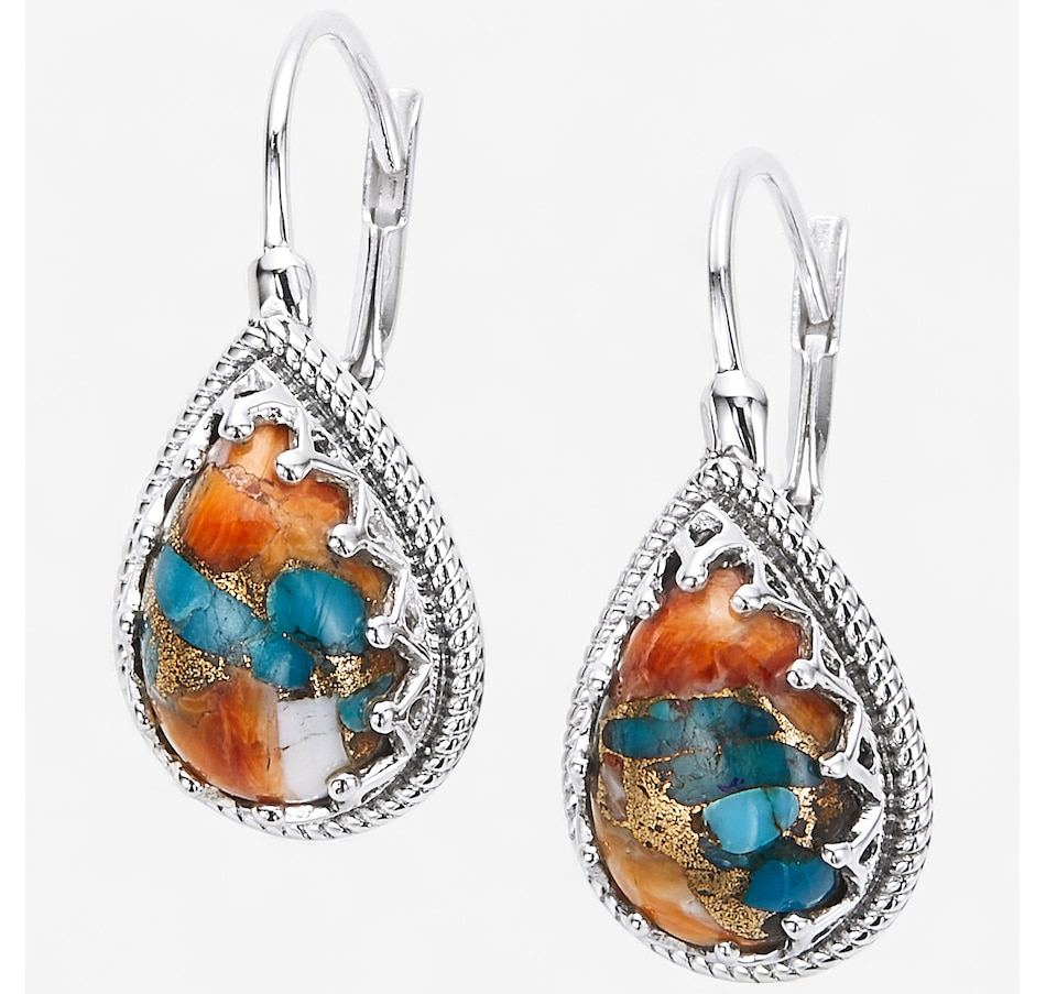 Image 244021_SPYOY.jpg, Product 244-021 / Price $119.99, Himalayan Gems Sterling Silver Gemstone Leverback Earrings from Himalayan Gems on TSC.ca's Jewellery department