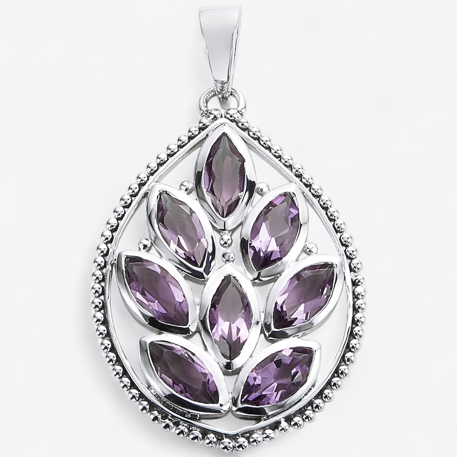 Image 244027_AMY.jpg, Product 244-027 / Price $119.33, Himalayan Gems Sterling Silver Gemstone Leaf Pendant from Himalayan Gems on TSC.ca's Jewellery department