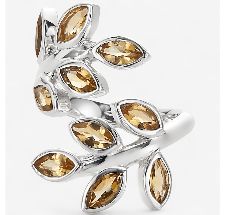 Image 244028_CIT.jpg, Product 244-028 / Price $129.99, Himalayan Gems Sterling Silver Gemstone Leaf Bypass Ring from Himalayan Gems on TSC.ca's Jewellery department