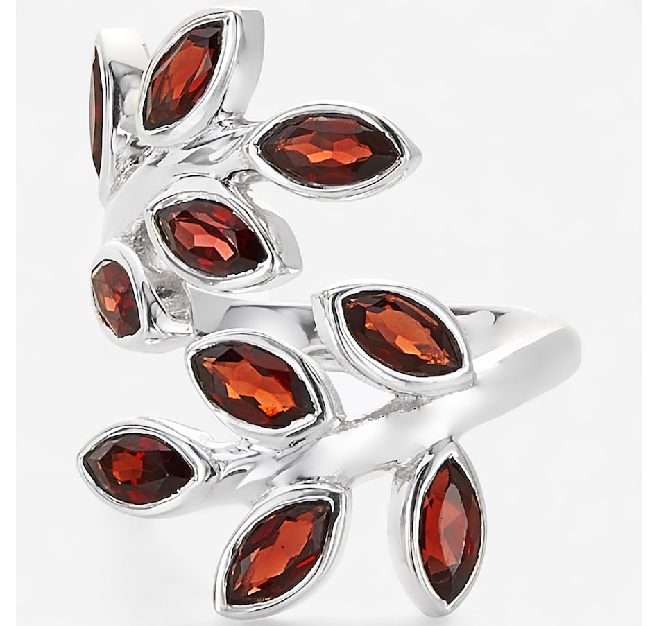 Image 244028_GAR.jpg, Product 244-028 / Price $129.99, Himalayan Gems Sterling Silver Gemstone Leaf Bypass Ring from Himalayan Gems on TSC.ca's Jewellery department