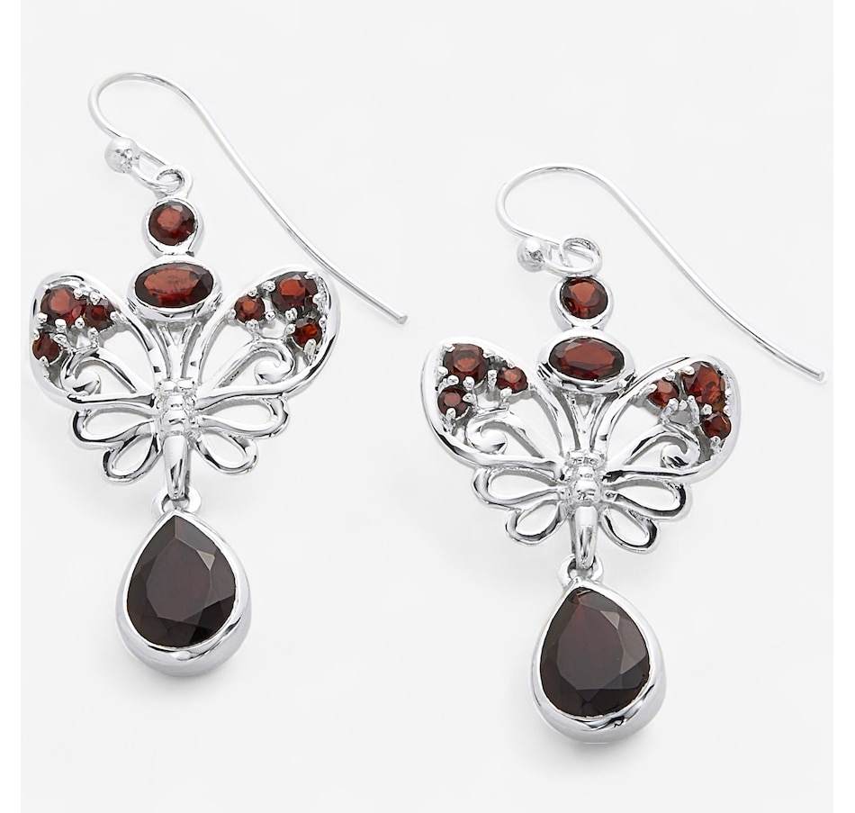Image 244029_GAR.jpg, Product 244-029 / Price $179.99, Himalayan Gems Sterling Silver Gemstone Butterfly French Wire Earrings from Himalayan Gems on TSC.ca's Jewellery department