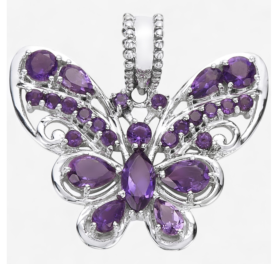 Image 244030_AMY.jpg, Product 244-030 / Price $199.99, Himalayan Gems Sterling Silver Gemstone Butterfly Pendant from Himalayan Gems on TSC.ca's Jewellery department