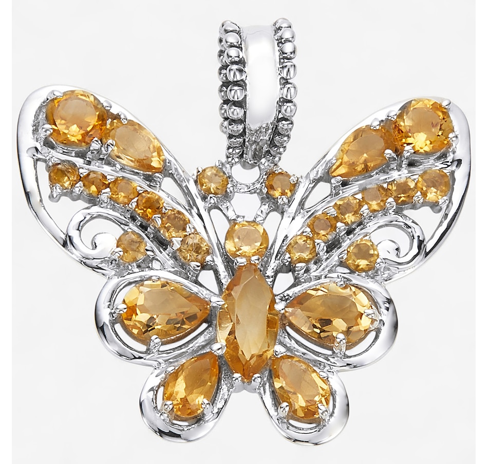 Image 244030_CIT.jpg, Product 244-030 / Price $199.99, Himalayan Gems Sterling Silver Gemstone Butterfly Pendant from Himalayan Gems on TSC.ca's Jewellery department