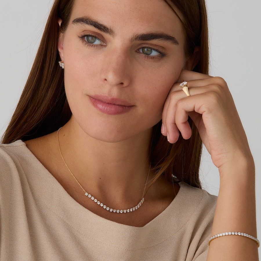 Image 244039_ALTMORE202.jpg, Product 244-039 / Price $2,799.99, EVERA Diamonds Couture Collection 14K Yellow Gold 2.94 ctw Diamond Necklace from Evera Diamonds on TSC.ca's Jewellery department