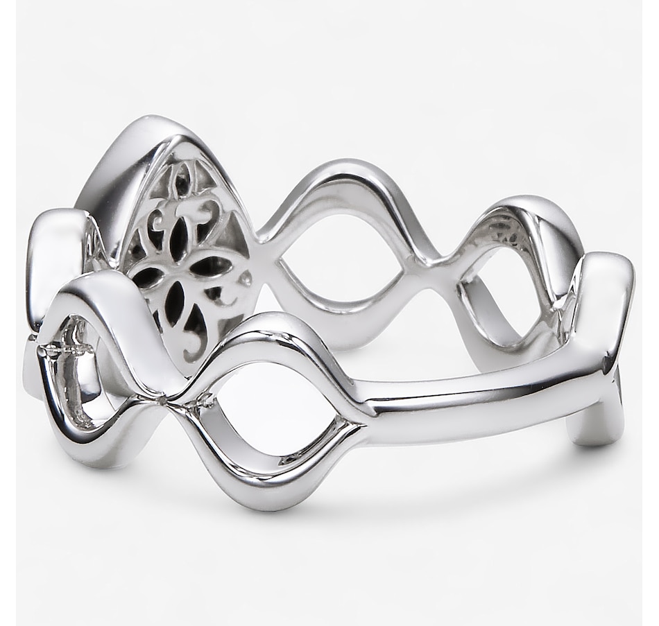 Image 244069_ALTMORE1.jpg, Product 244-069 / Price $399.99, Canadian Ammolite Gems Sterling Silver Rhodium Plate Ammolite Ring from Canadian Ammolite Gems on TSC.ca's Jewellery department