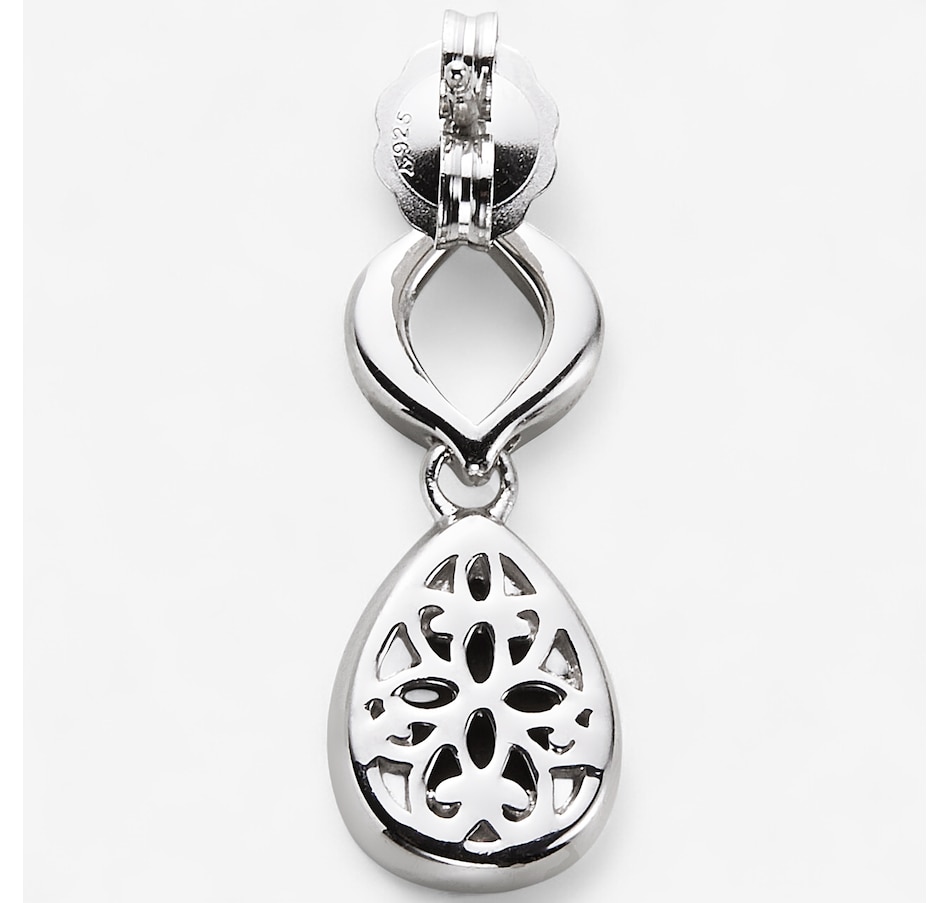 Image 244070_ALTMORE1.jpg, Product 244-070 / Price $529.99, Canadian Ammolite Gems Sterling Silver Rhodium Plate Ammolite Earrings from Canadian Ammolite Gems on TSC.ca's Jewellery department