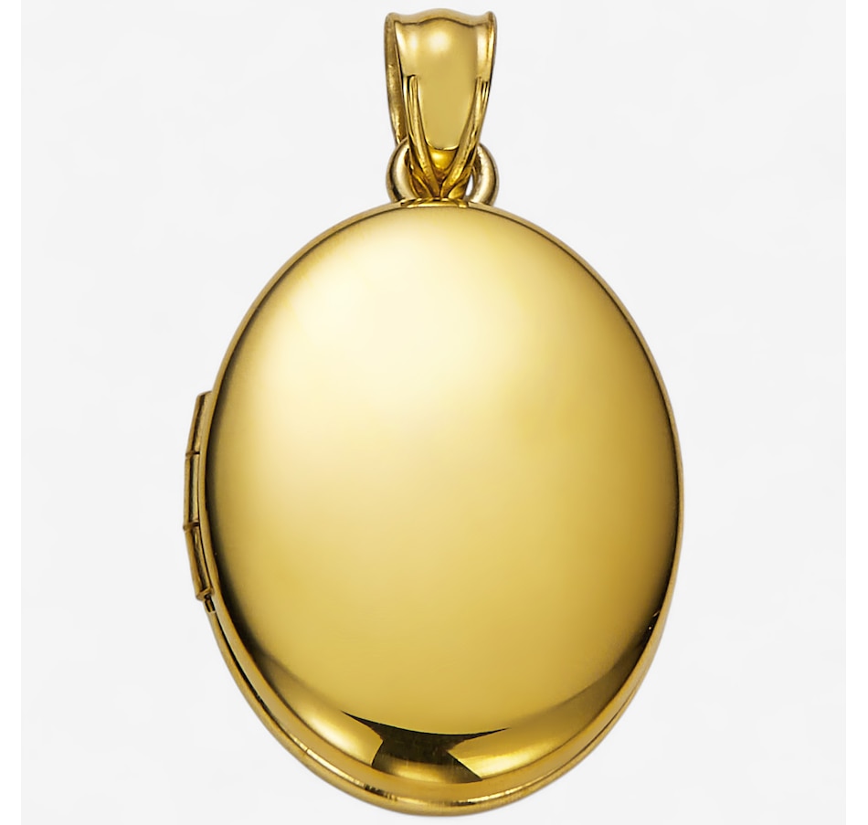 Image 244100_YGP.jpg, Product 244-100 / Price $79.99, Silver Gallery Sterling Silver Oval Locket Pendant from Silver Gallery on TSC.ca's Jewellery department