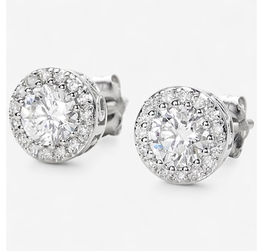 EVERA Diamonds 14K Gold 1.00 ctw Diamond Stud Earrings