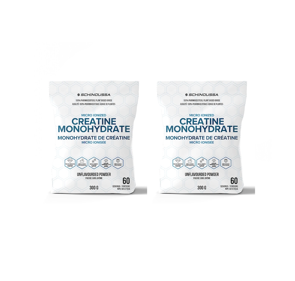 Image 244155.jpg, Product 244-155 / Price $89.00, 120-Day Auto-Delivery Schinoussa Micro Ionized Creatine Monohydrate Duo from Schinoussa on TSC.ca's Health & Fitness department