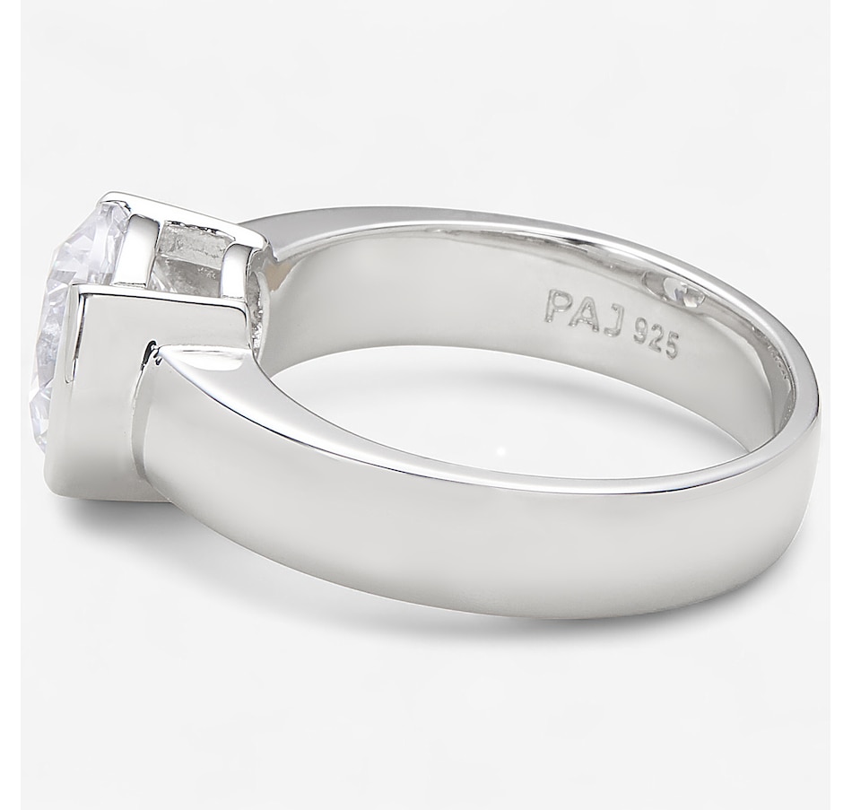 Image 244452_ALTMORE1.jpg, Product 244-452 / Price $99.99, Diamonelle Sterling Silver Shaped Diamonelle Semi Bezel Ring from Diamonelle on TSC.ca's Jewellery department