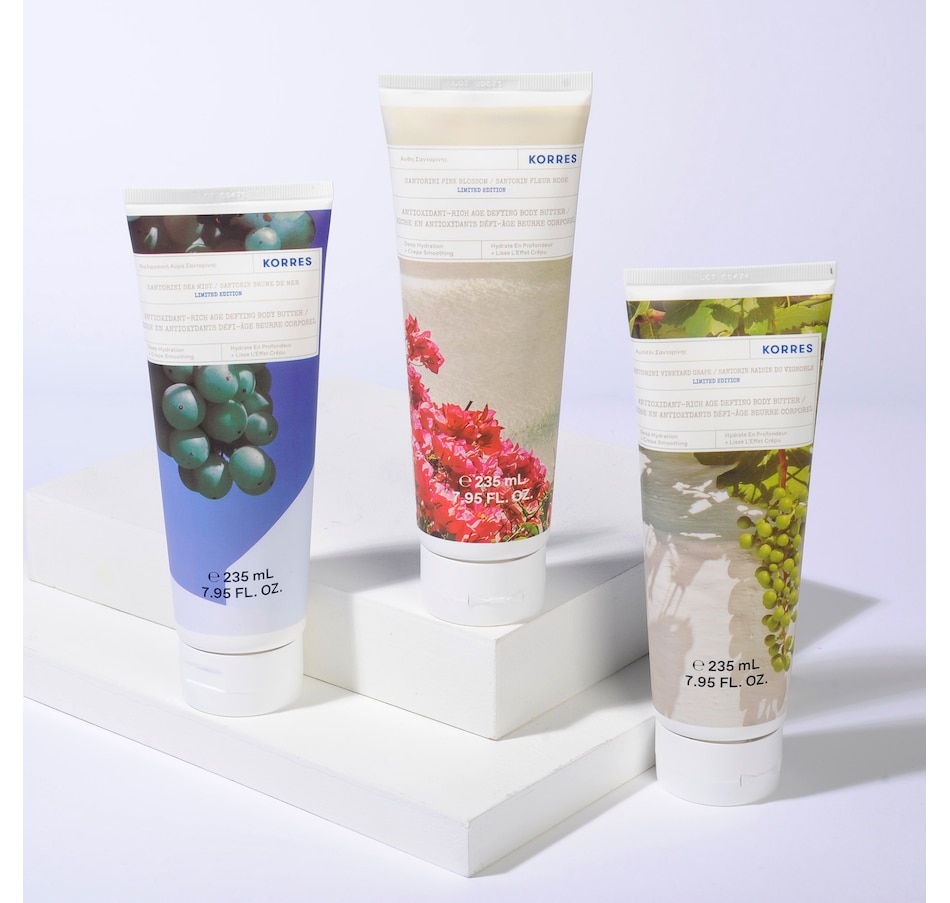 Image 244532.jpg, Product 244-532 / Price $125.00, KORRES Santorini Vine Elastismooth Body Butter Trio from KORRES Natural Products on TSC.ca's Beauty department