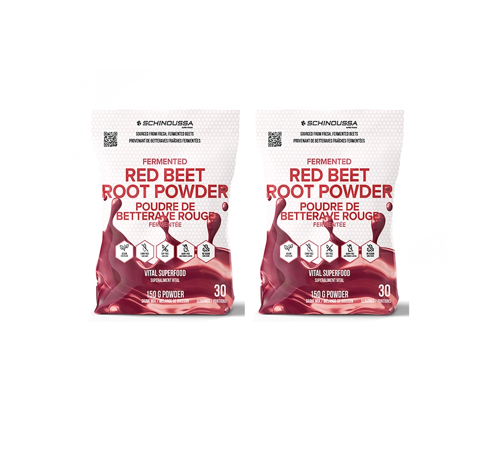 Image 244735.jpg, Product 244-735 / Price $84.99, 60-Day Auto-Delivery Schinoussa Fermented Red Beet Root Powder Duo from Schinoussa on TSC.ca's Health & Fitness department