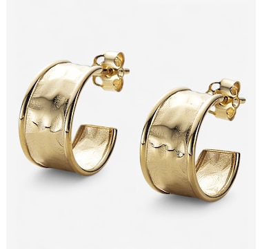 Stefano Oro 14K Yellow Gold Etrusca Hoop Earring