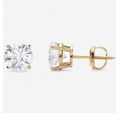 EVERA Diamonds 14K Gold 2.00ctw Diamond Stud Earrings with Screw Back