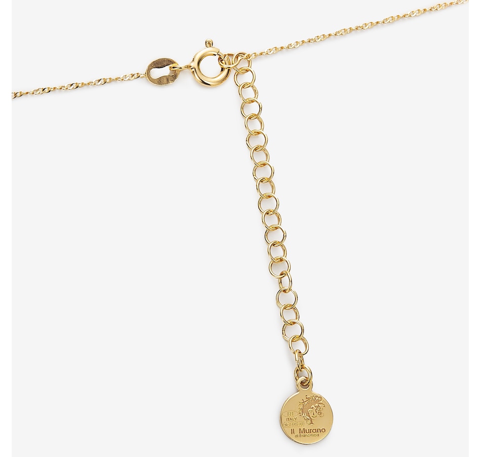 Image 244820_ALTMORE1.jpg, Product 244-820 / Price $89.99, Il Murano Di Francesca Sterling Silver 18K Yellow Gold Plate Murano Necklace with Murrine Drop Pendant from IL MURANO DI FRANCESCA on TSC.ca's Jewellery department