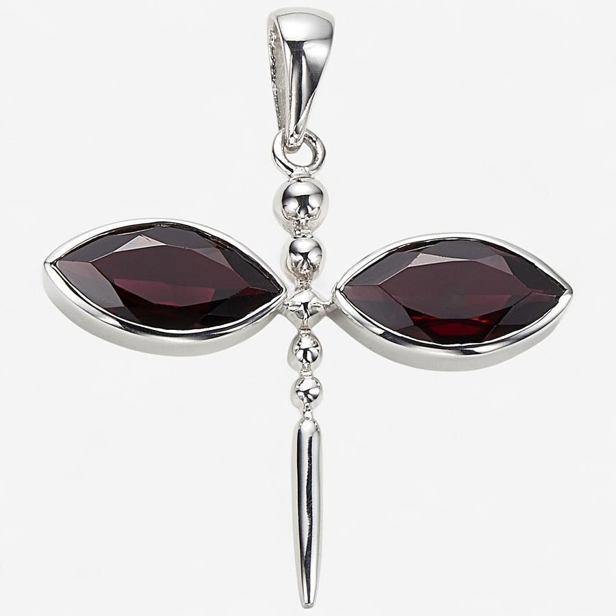 Image 244846_GAR.jpg, Product 244-846 / Price $69.33, Himalayan Gems Sterling Silver Gemstone Dragonfly Pendant from Himalayan Gems on TSC.ca's Jewellery department