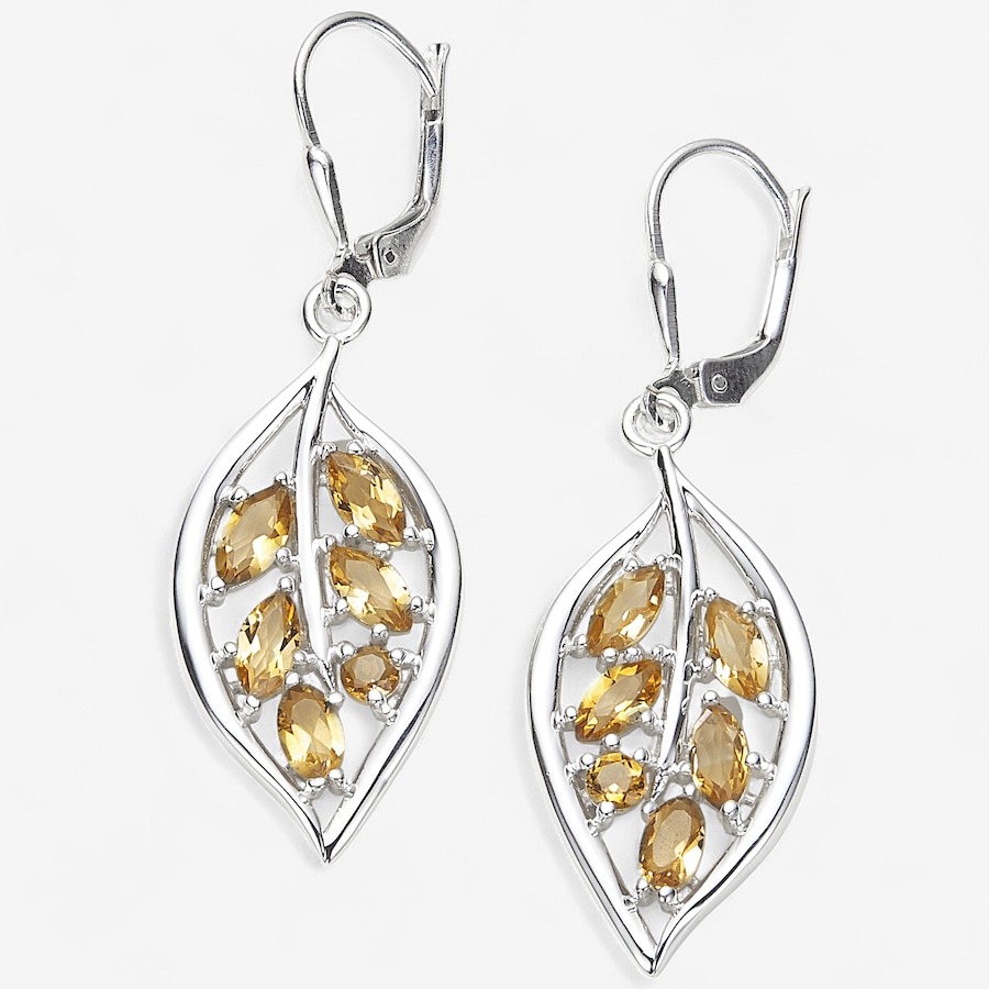 Image 244847_CIT.jpg, Product 244-847 / Price $89.33, Himalayan Gems Sterling Silver Gemstone Leaf Earrings from Himalayan Gems on TSC.ca's Jewellery department