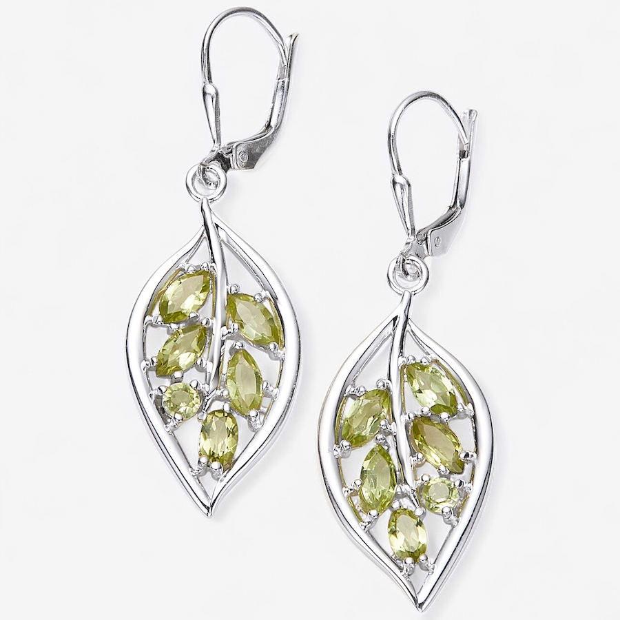 Image 244847_PER.jpg, Product 244-847 / Price $89.33, Himalayan Gems Sterling Silver Gemstone Leaf Earrings from Himalayan Gems on TSC.ca's Jewellery department