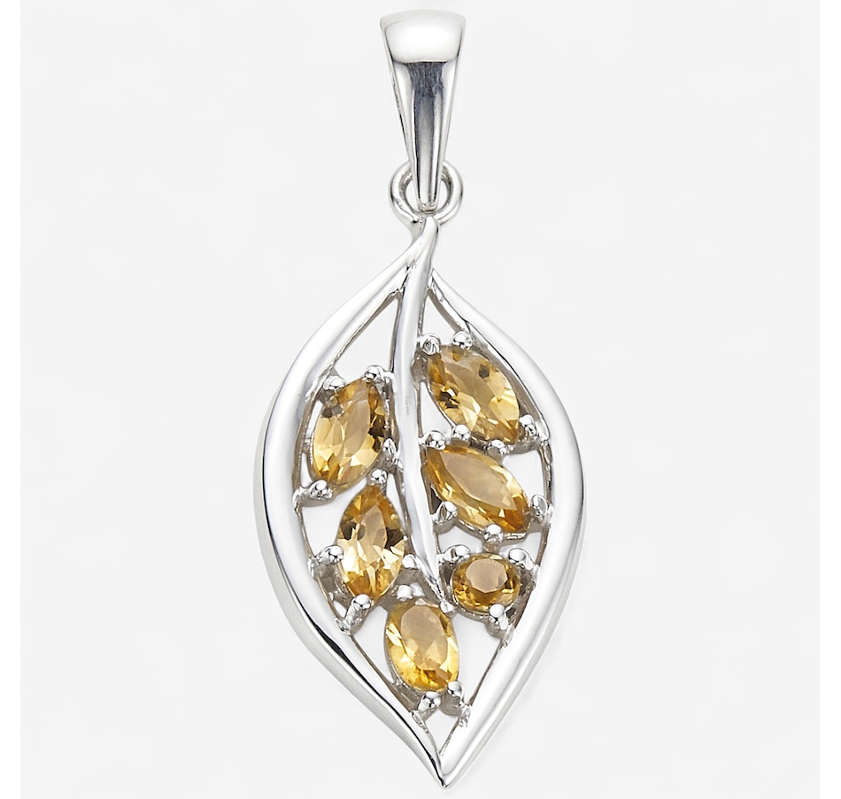 Image 244848_CIT.jpg, Product 244-848 / Price $79.99, Himalayan Gems Sterling Silver Gemstone Leaf Pendant from Himalayan Gems on TSC.ca's Jewellery department