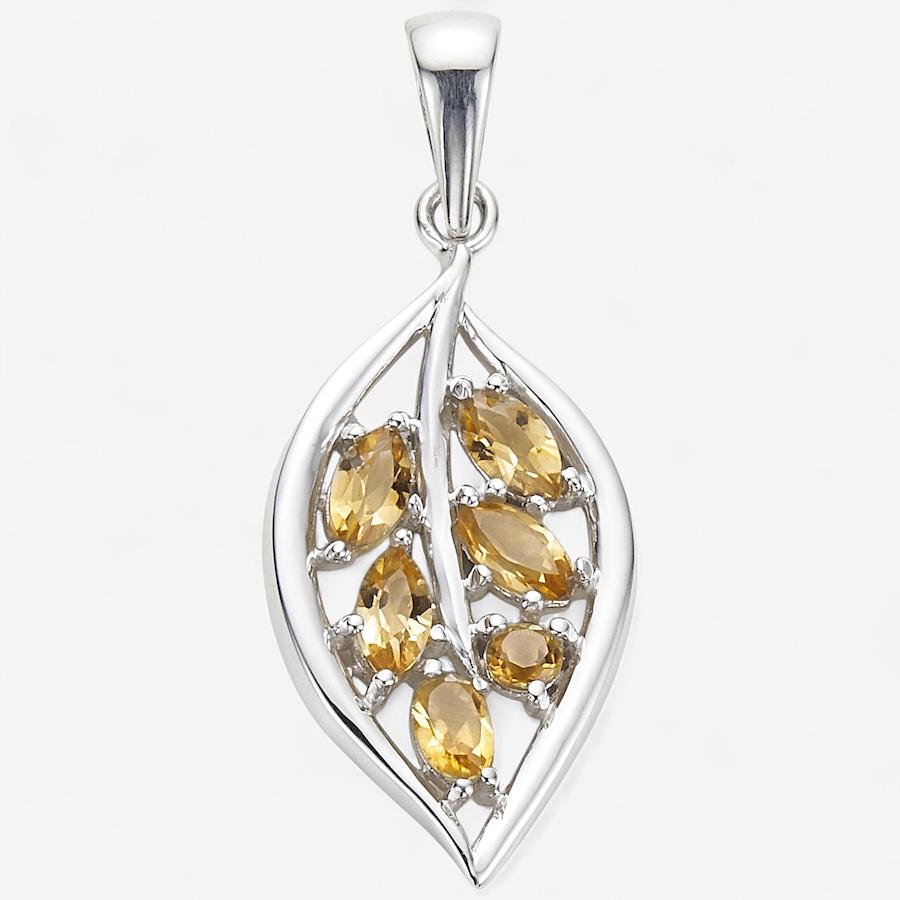 Image 244848_CIT.jpg, Product 244-848 / Price $49.33, Himalayan Gems Sterling Silver Gemstone Leaf Pendant from Himalayan Gems on TSC.ca's Jewellery department