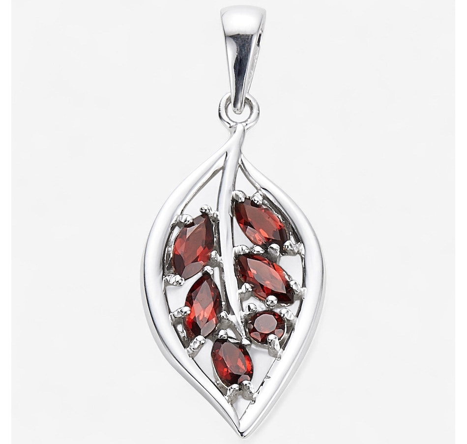 Image 244848_GAR.jpg, Product 244-848 / Price $79.99, Himalayan Gems Sterling Silver Gemstone Leaf Pendant from Himalayan Gems on TSC.ca's Jewellery department