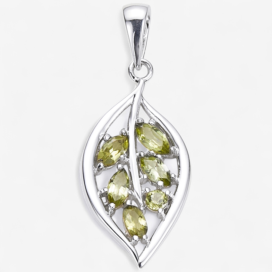 Image 244848_PER.jpg, Product 244-848 / Price $49.33, Himalayan Gems Sterling Silver Gemstone Leaf Pendant from Himalayan Gems on TSC.ca's Jewellery department