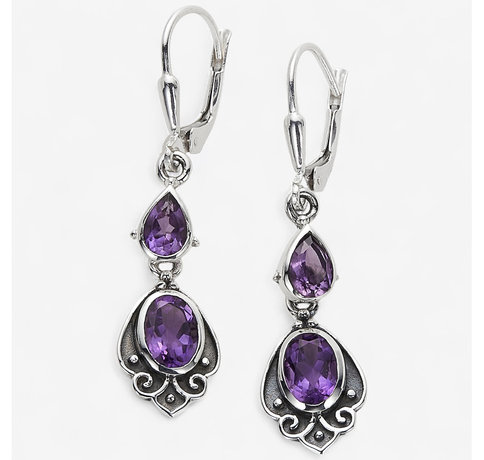 Image 244851_AMY.jpg, Product 244-851 / Price $139.99, Himalayan Gems Sterling Silver Drop Earrings from Himalayan Gems on TSC.ca's Jewellery department