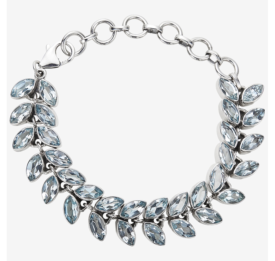 Image 244861_BTP.jpg, Product 244-861 / Price $349.99, Himalayan Gems Sterling Silver Gemstone Leaf Bracelet from Himalayan Gems on TSC.ca's Jewellery department