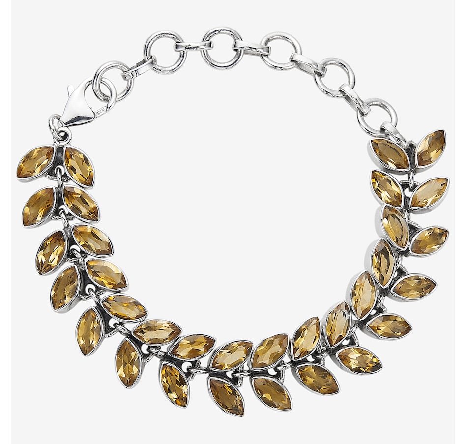 Image 244861_CIT.jpg, Product 244-861 / Price $349.99, Himalayan Gems Sterling Silver Gemstone Leaf Bracelet from Himalayan Gems on TSC.ca's Jewellery department