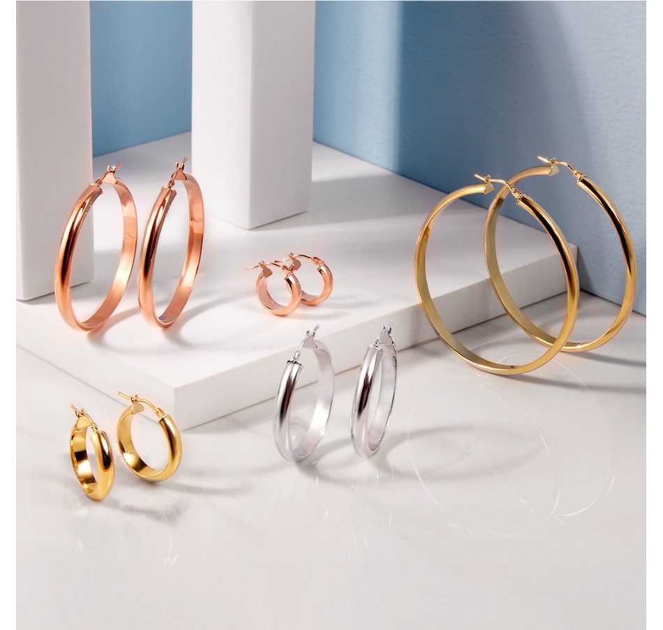 Image 244862_ALTMORE100.jpg, Product 244-862 / Price $259.99 - $909.99, Stefano Oro 14K Gold Ponte Vecchio Hoop Earrings from Stefano Oro on TSC.ca's Jewellery department