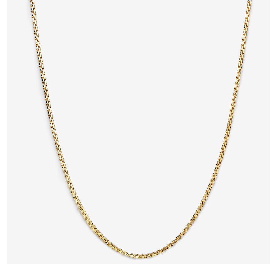 Image 244863_YGL.jpg, Product 244-863 / Price $749.99 - $1,099.99, Stefano Oro 14K Gold Etruscan Box Chain Necklace from Stefano Oro on TSC.ca's Jewellery department