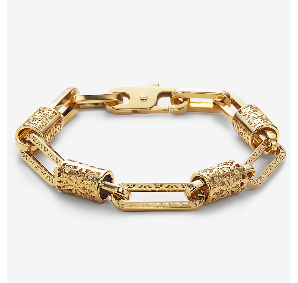 Image 244865.jpg, Product 244-865 / Price $3,399.99, Stefano Oro 14K Yellow Gold Ricami Barrel Paperclip Bracelet from Stefano Oro on TSC.ca's Jewellery department